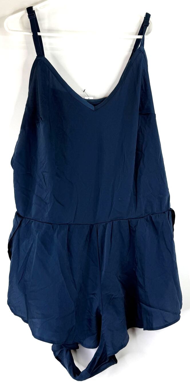 Adore Me Navy Blue Spaghetti Strap Romper New with tags Size 1X
